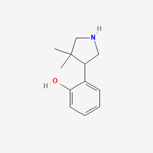 2-(4,4-Dimethylpyrrolidin-3-yl)phenol