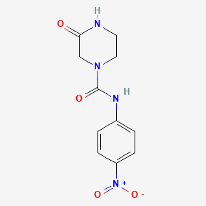 N-(4-nitrophenyl)-3-oxopiperazine-1-carboxamide