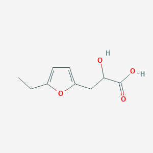 molecular formula C9H12O4 B13209929 3-(5-Ethylfuran-2-yl)-2-hydroxypropanoic acid 