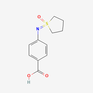 4-[(1-Oxo-1lambda6-thiolan-1-ylidene)amino]benzoicacid