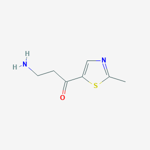 3-Amino-1-(2-methyl-1,3-thiazol-5-YL)propan-1-one