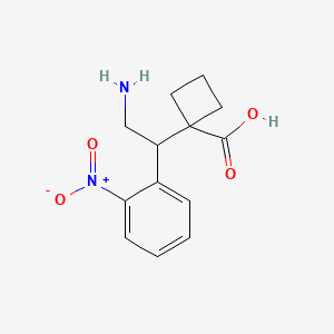 1-[2-Amino-1-(2-nitrophenyl)ethyl]cyclobutane-1-carboxylic acid