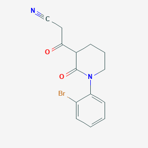 3-[1-(2-Bromophenyl)-2-oxopiperidin-3-yl]-3-oxopropanenitrile