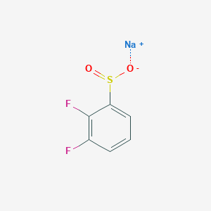 molecular formula C6H3F2NaO2S B13209998 Sodium 2,3-difluorobenzene-1-sulfinate 