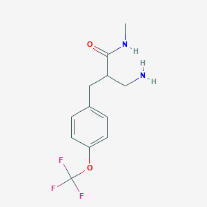 3-Amino-N-methyl-2-{[4-(trifluoromethoxy)phenyl]methyl}propanamide