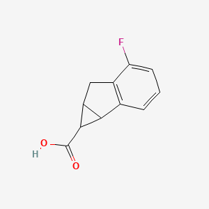 5-Fluoro-1H,1aH,6H,6aH-cyclopropa[a]indene-1-carboxylic acid