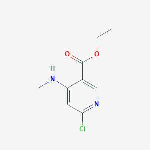 B1321013 Ethyl 6-chloro-4-(methylamino)nicotinate CAS No. 449811-28-3