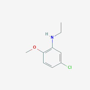 molecular formula C9H12ClNO B13210135 5-chloro-N-ethyl-2-methoxyaniline 