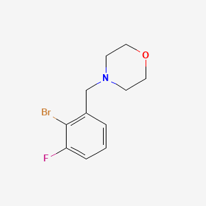 4-[(2-Bromo-3-fluorophenyl)methyl]morpholine