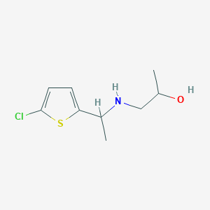 1-{[1-(5-Chlorothiophen-2-yl)ethyl]amino}propan-2-ol