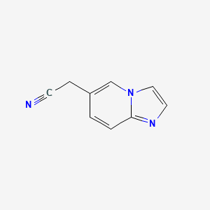 2-{Imidazo[1,2-a]pyridin-6-yl}acetonitrile