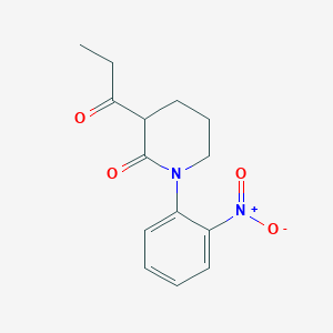 1-(2-Nitrophenyl)-3-propanoylpiperidin-2-one