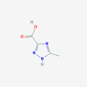 molecular formula C4H5N3O2 B1321019 3-甲基-1H-1,2,4-三唑-5-羧酸 CAS No. 7169-98-4