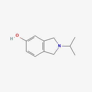 molecular formula C11H15NO B13210193 2-(Propan-2-yl)-2,3-dihydro-1H-isoindol-5-ol 