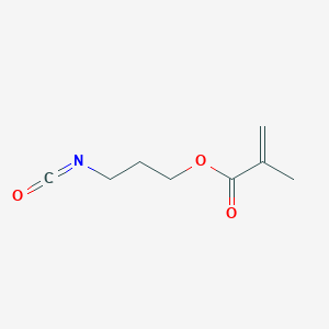 molecular formula C8H11NO3 B13210209 3-Isocyanatopropyl 2-methylprop-2-enoate CAS No. 86241-25-0