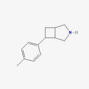 molecular formula C13H17N B13210228 6-(4-Methylphenyl)-3-azabicyclo[3.2.0]heptane 