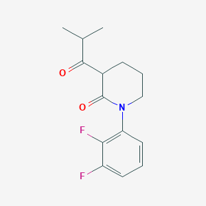 1-(2,3-Difluorophenyl)-3-(2-methylpropanoyl)piperidin-2-one