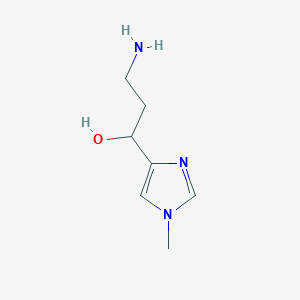 3-Amino-1-(1-methyl-1H-imidazol-4-yl)propan-1-ol