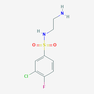 N-(2-Aminoethyl)-3-chloro-4-fluorobenzene-1-sulfonamide