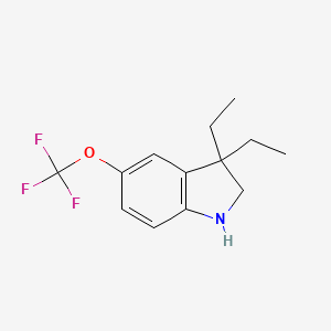 3,3-Diethyl-5-(trifluoromethoxy)-2,3-dihydro-1H-indole