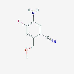 5-Amino-4-fluoro-2-(methoxymethyl)benzonitrile