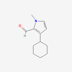 3-Cyclohexyl-1-methyl-1H-pyrrole-2-carbaldehyde