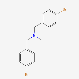 B1321040 N-(4-bromobenzyl)-1-(4-bromophenyl)-N-methylmethanamine CAS No. 97437-80-4