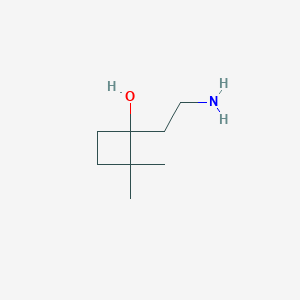 1-(2-Aminoethyl)-2,2-dimethylcyclobutan-1-ol