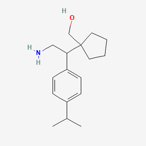 (1-{2-Amino-1-[4-(propan-2-yl)phenyl]ethyl}cyclopentyl)methanol