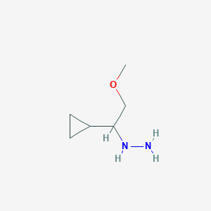 (1-Cyclopropyl-2-methoxyethyl)hydrazine