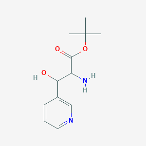 tert-Butyl 2-amino-3-hydroxy-3-(pyridin-3-yl)propanoate