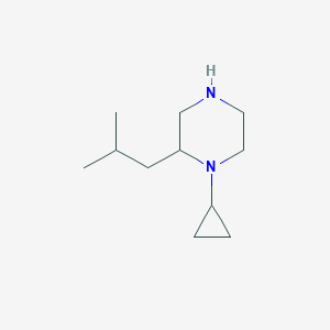 1-Cyclopropyl-2-(2-methylpropyl)piperazine