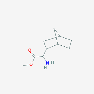 molecular formula C10H17NO2 B13210552 Methyl 2-amino-2-{bicyclo[2.2.1]heptan-2-yl}acetate 