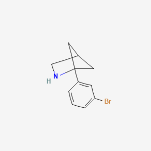 molecular formula C11H12BrN B13210561 1-(3-Bromophenyl)-2-azabicyclo[2.1.1]hexane 