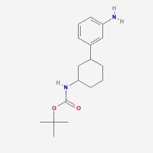 tert-Butyl N-[3-(3-aminophenyl)cyclohexyl]carbamate