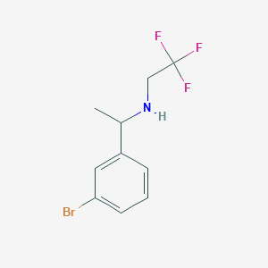 [1-(3-Bromophenyl)ethyl](2,2,2-trifluoroethyl)amine