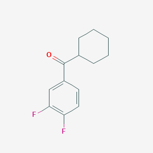 molecular formula C13H14F2O B1321063 Cyclohexyl 3,4-difluorophenyl ketone CAS No. 898769-56-7