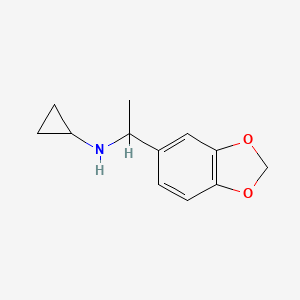 N-[1-(2H-1,3-Benzodioxol-5-YL)ethyl]cyclopropanamine