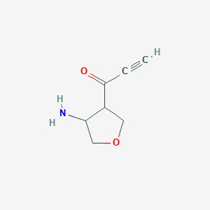 1-(4-Aminooxolan-3-yl)prop-2-yn-1-one