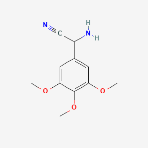 2-Amino-2-(3,4,5-trimethoxyphenyl)acetonitrile