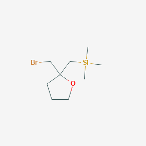 {[2-(Bromomethyl)oxolan-2-yl]methyl}trimethylsilane