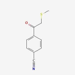 4-[2-(Methylsulfanyl)acetyl]benzonitrile