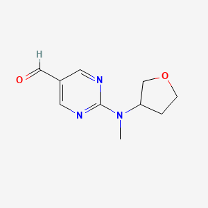 2-[Methyl(oxolan-3-YL)amino]pyrimidine-5-carbaldehyde