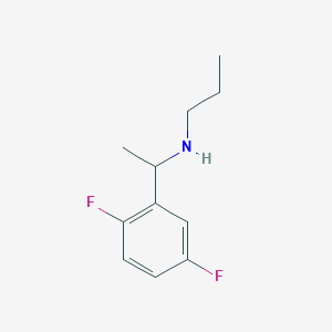 molecular formula C11H15F2N B13210708 [1-(2,5-Difluorophenyl)ethyl](propyl)amine 