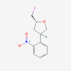 (2R,4R)-2-(Iodomethyl)-4-(2-nitrophenyl)oxolane