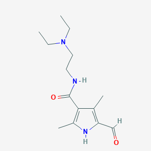 B1321073 N-(2-(Diethylamino)ethyl)-5-formyl-2,4-dimethyl-1H-pyrrole-3-carboxamide CAS No. 356068-86-5