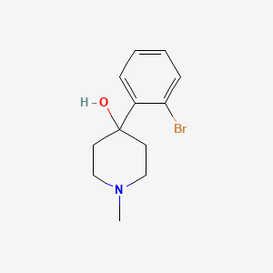 molecular formula C12H16BrNO B13210741 4-(2-Bromo-phenyl)-1-methyl-piperidin-4-OL 