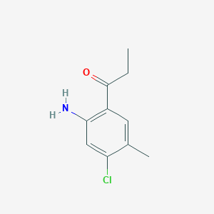 1-(2-Amino-4-chloro-5-methylphenyl)propan-1-one