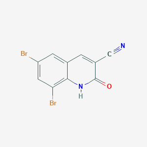 6,8-Dibromo-2-oxo-1,2-dihydroquinoline-3-carbonitrile