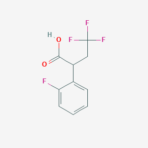 4,4,4-Trifluoro-2-(2-fluorophenyl)butanoic acid